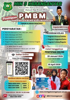 Penerimaan Murid Baru Madrasah 2026